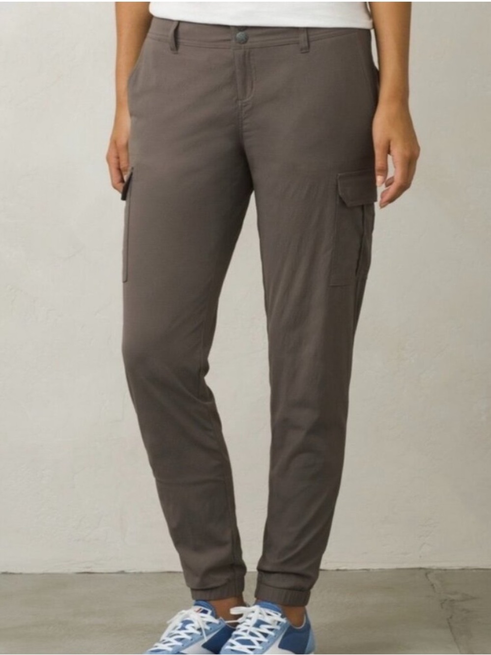 Prana Sage Pants Size 4 Gray Moonrock‎ Ripstop Cargo Jogger Outdoors Gorpcore